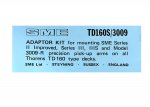 (image for) SME 3009 / 3012 / Series III TD-160 Thorens Adapter