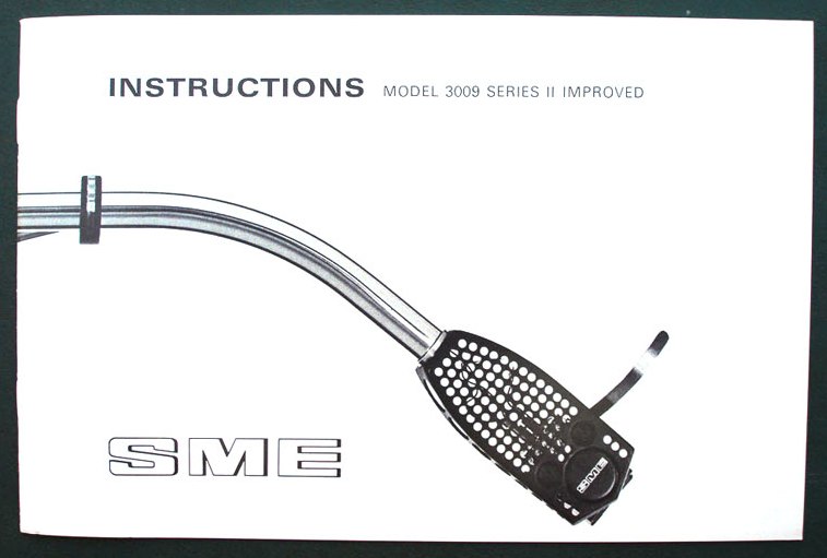 SME 3009 Series II Improved Owners Manual - Click Image to Close