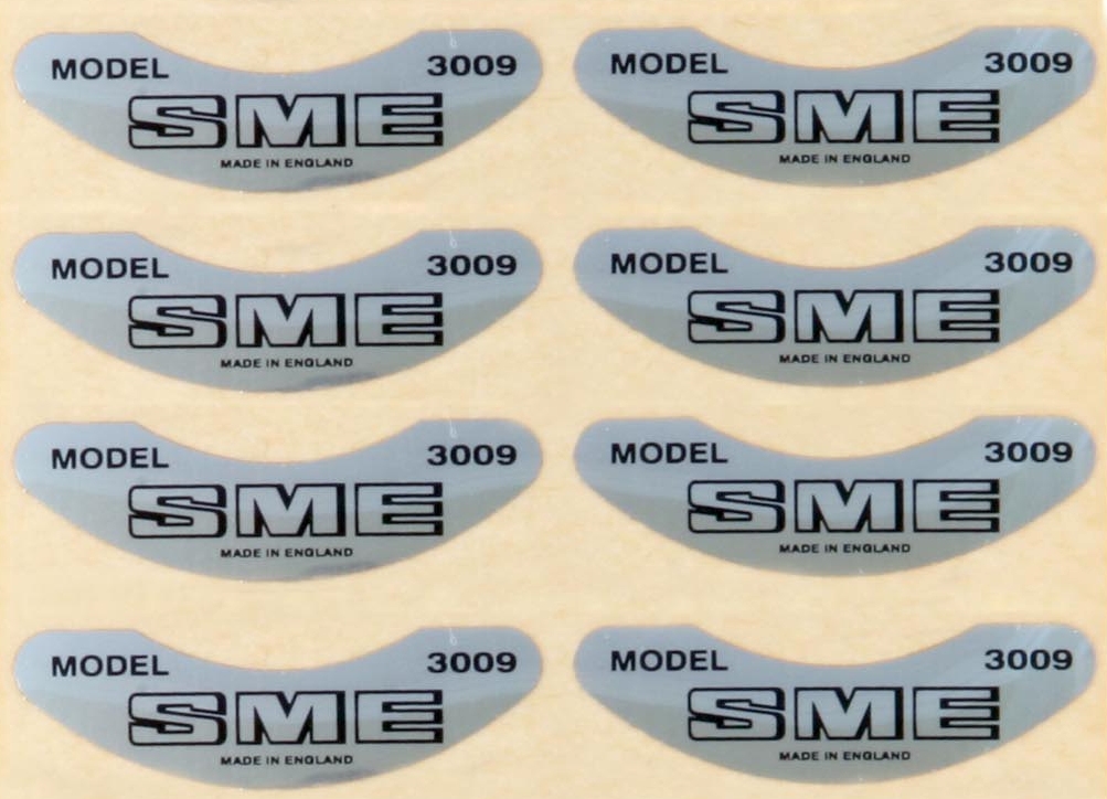 SME 3009 Base Plate Label - Click Image to Close